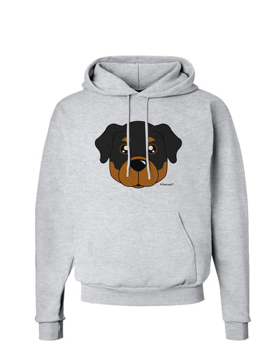 Cute Rottweiler Dog Hoodie Sweatshirt by TooLoud-Hoodie-TooLoud-AshGray-Small-Davson Sales