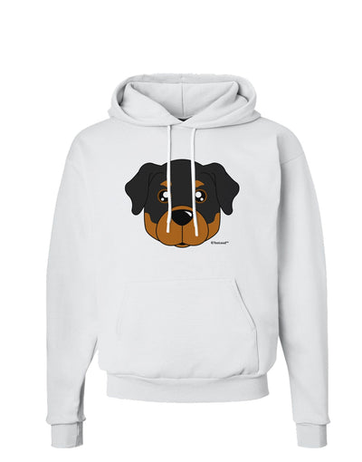 Cute Rottweiler Dog Hoodie Sweatshirt by TooLoud-Hoodie-TooLoud-White-Small-Davson Sales