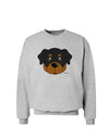 Cute Rottweiler Dog Sweatshirt by TooLoud-Sweatshirts-TooLoud-AshGray-Small-Davson Sales