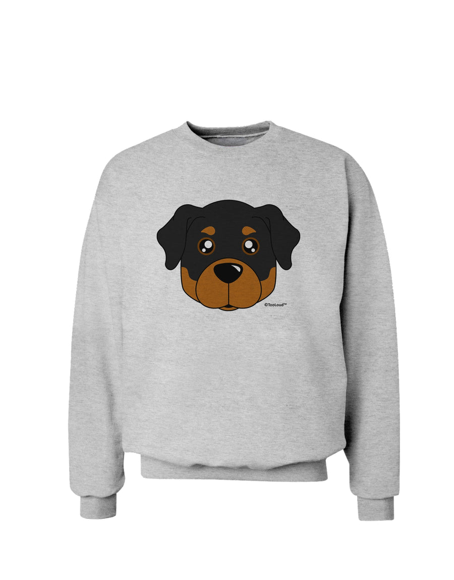 Cute Rottweiler Dog Sweatshirt by TooLoud-Sweatshirts-TooLoud-White-Small-Davson Sales