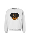 Cute Rottweiler Dog Sweatshirt by TooLoud-Sweatshirts-TooLoud-White-Small-Davson Sales