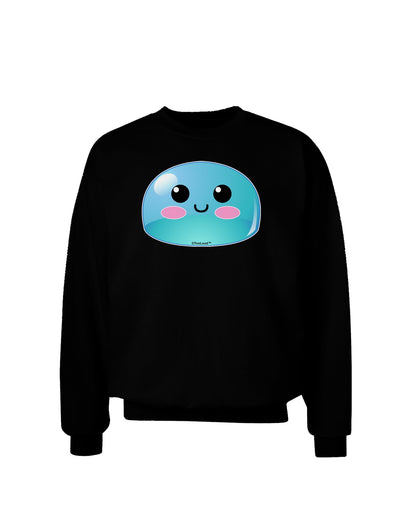 Cute RPG Slime - Blue Adult Dark Sweatshirt by TooLoud-Sweatshirts-TooLoud-Black-Small-Davson Sales