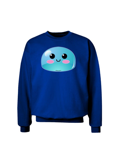 Cute RPG Slime - Blue Adult Dark Sweatshirt by TooLoud-Sweatshirts-TooLoud-Deep-Royal-Blue-Small-Davson Sales