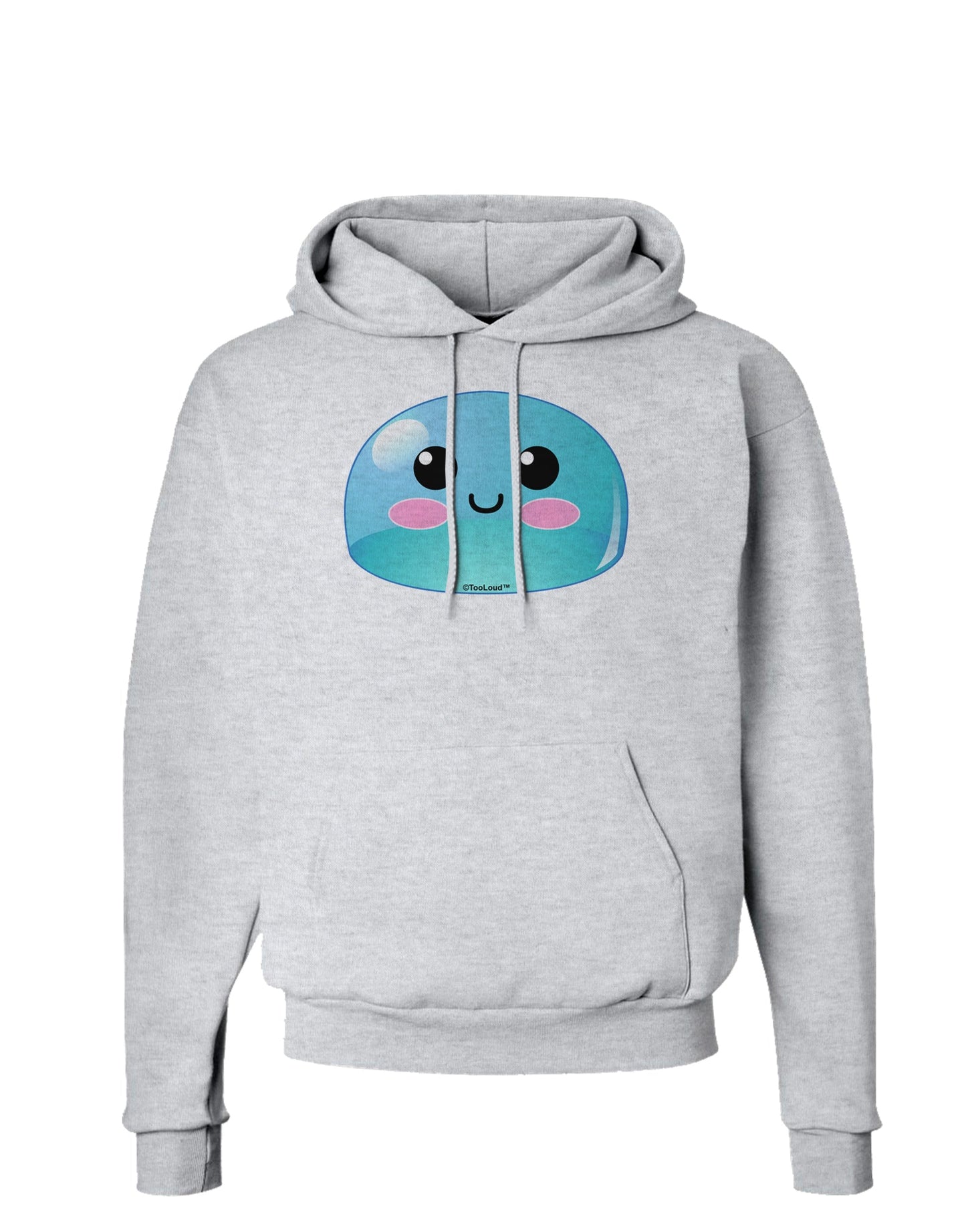 Cute RPG Slime - Blue Hoodie Sweatshirt by TooLoud-Hoodie-TooLoud-AshGray-Small-Davson Sales