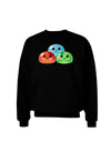 Cute RPG Slime - Trio Adult Dark Sweatshirt by TooLoud-Sweatshirts-TooLoud-Black-Small-Davson Sales