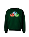 Cute RPG Slime - Trio Adult Dark Sweatshirt by TooLoud-Sweatshirts-TooLoud-Deep-Forest-Green-Small-Davson Sales