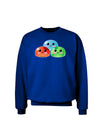 Cute RPG Slime - Trio Adult Dark Sweatshirt by TooLoud-Sweatshirts-TooLoud-Deep-Royal-Blue-Small-Davson Sales