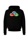 Cute RPG Slime - Trio Dark Hoodie Sweatshirt by TooLoud-Hoodie-TooLoud-Black-Small-Davson Sales