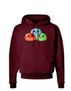 Cute RPG Slime - Trio Dark Hoodie Sweatshirt by TooLoud-Hoodie-TooLoud-Maroon-Small-Davson Sales