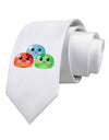 Cute RPG Slime - Trio Printed White Necktie by TooLoud