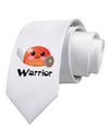 Cute RPG Slime - Warrior Printed White Necktie by TooLoud