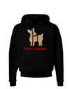 Cute Rudolph the Reindeer - Merry Christmas Dark Hoodie Sweatshirt by TooLoud-Hoodie-TooLoud-Black-Small-Davson Sales