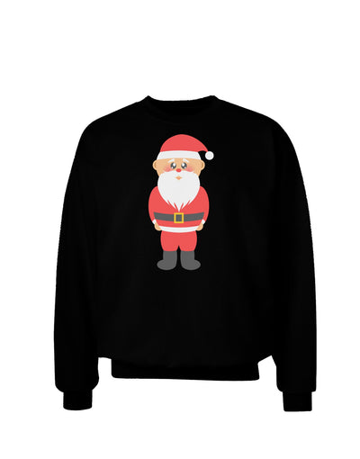 Cute Santa Claus Christmas Adult Dark Sweatshirt-Sweatshirts-TooLoud-Black-Small-Davson Sales