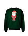 Cute Santa Claus Christmas Adult Dark Sweatshirt-Sweatshirts-TooLoud-Deep-Forest-Green-Small-Davson Sales