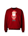 Cute Santa Claus Christmas Adult Dark Sweatshirt-Sweatshirts-TooLoud-Deep-Red-Small-Davson Sales