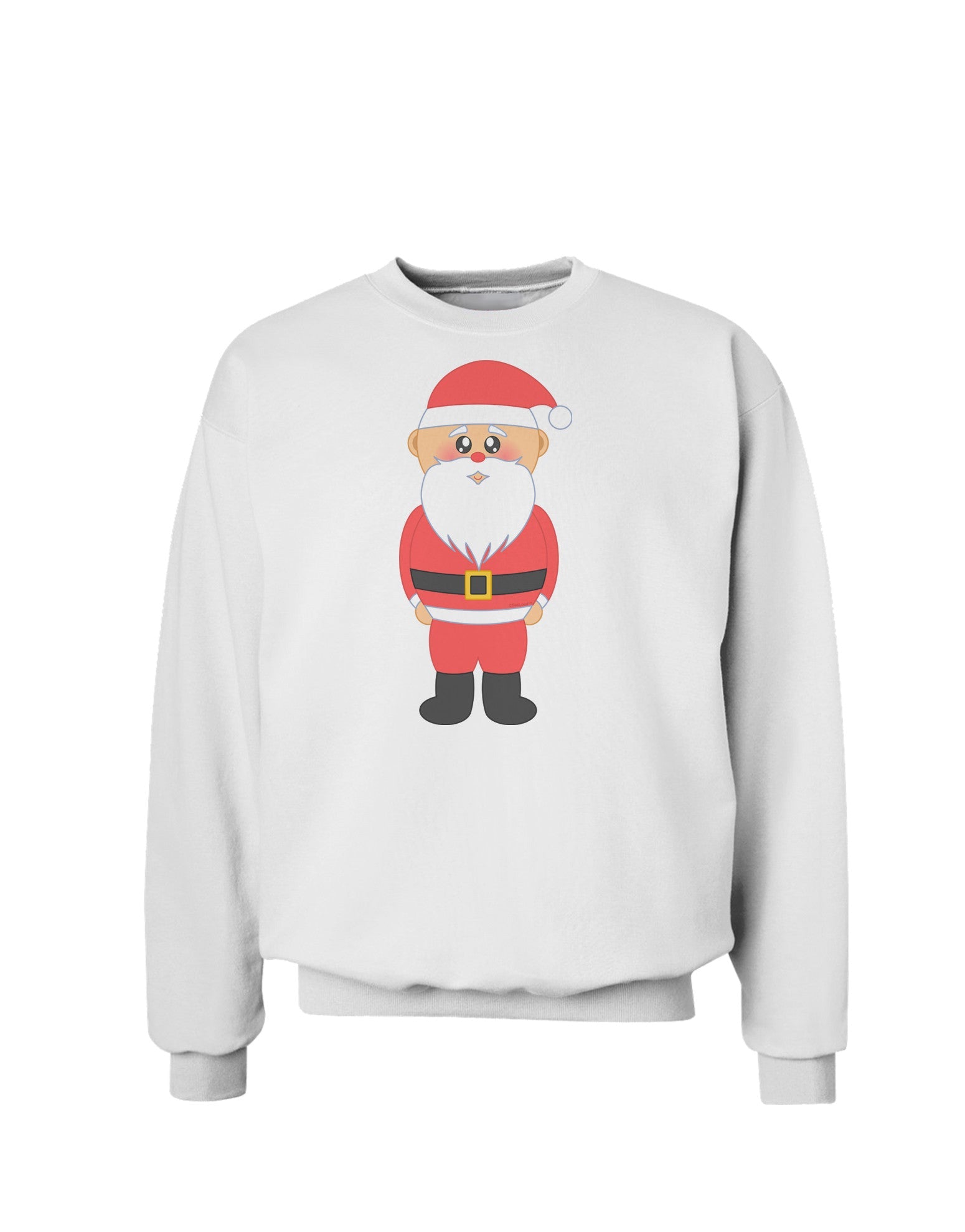 Cute Santa Claus Christmas Sweatshirt-Sweatshirts-TooLoud-White-Small-Davson Sales