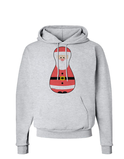 Cute Santa Matryoshka Nesting Doll - Christmas Hoodie Sweatshirt-Hoodie-TooLoud-AshGray-Small-Davson Sales