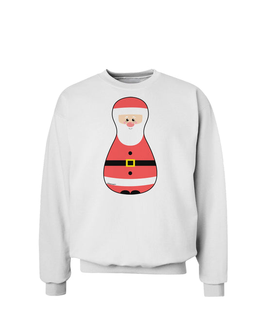 Cute Santa Matryoshka Nesting Doll - Christmas Sweatshirt-Sweatshirts-TooLoud-White-Small-Davson Sales