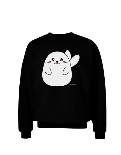 Cute Seal Adult Dark Sweatshirt by TooLoud-Sweatshirts-TooLoud-Black-Small-Davson Sales