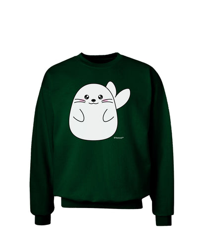 Cute Seal Adult Dark Sweatshirt by TooLoud-Sweatshirts-TooLoud-Deep-Forest-Green-Small-Davson Sales