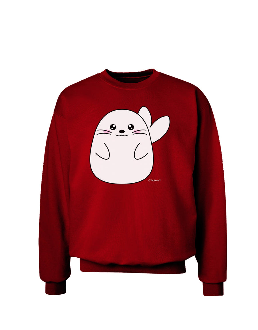 Cute Seal Adult Dark Sweatshirt by TooLoud-Sweatshirts-TooLoud-Black-Small-Davson Sales