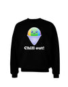 Cute Shaved Ice Chill Out Adult Dark Sweatshirt-Sweatshirts-TooLoud-Black-Small-Davson Sales