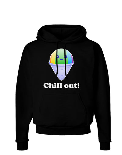 Cute Shaved Ice Chill Out Dark Hoodie Sweatshirt-Hoodie-TooLoud-Black-Small-Davson Sales