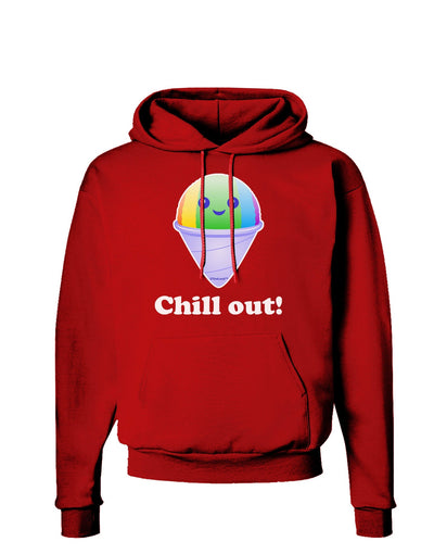 Cute Shaved Ice Chill Out Dark Hoodie Sweatshirt-Hoodie-TooLoud-Red-Small-Davson Sales