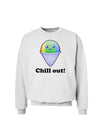 Cute Shaved Ice Chill Out Sweatshirt-Sweatshirts-TooLoud-White-Small-Davson Sales