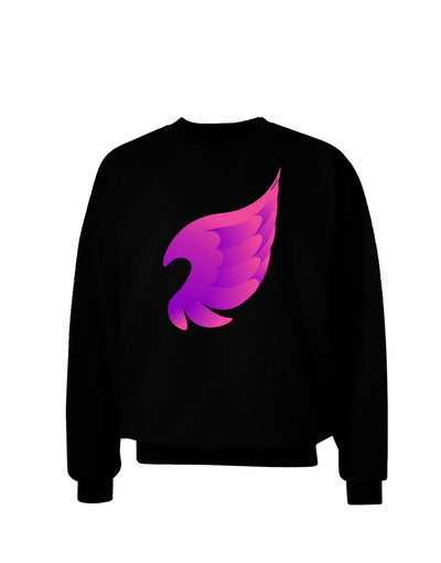 Cute Single Angel Wing Adult Dark Sweatshirt-Sweatshirts-TooLoud-Black-Small-Davson Sales