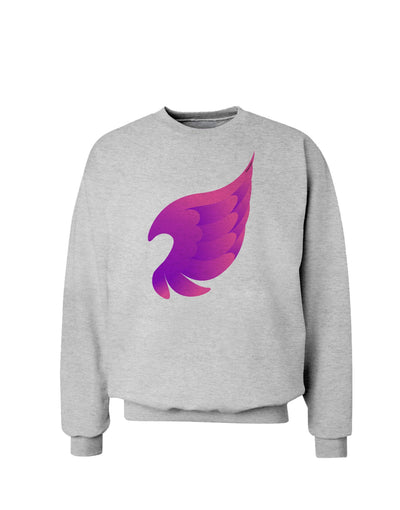 Cute Single Angel Wing Sweatshirt-Sweatshirts-TooLoud-AshGray-Small-Davson Sales