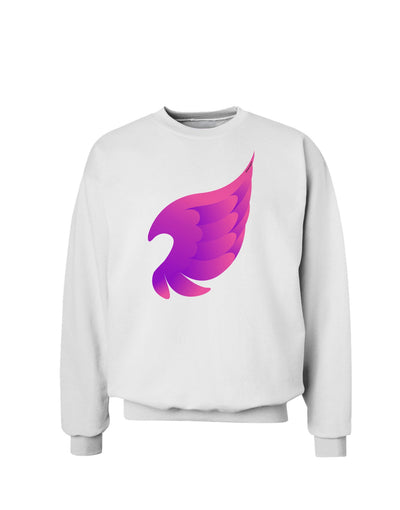 Cute Single Angel Wing Sweatshirt-Sweatshirts-TooLoud-White-Small-Davson Sales