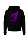 Cute Single Dark Angel Wing Black and Purple Dark Hoodie Sweatshirt-Hoodie-TooLoud-Black-Small-Davson Sales