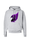 Cute Single Dark Angel Wing Black and Purple Hoodie Sweatshirt-Hoodie-TooLoud-AshGray-Small-Davson Sales