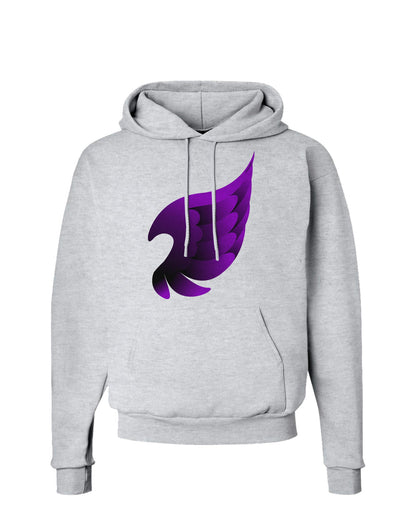 Cute Single Dark Angel Wing Black and Purple Hoodie Sweatshirt-Hoodie-TooLoud-AshGray-Small-Davson Sales