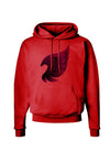 Cute Single Dark Angel Wing Black and Purple Hoodie Sweatshirt-Hoodie-TooLoud-Red-Small-Davson Sales