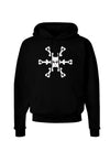 Cute Snowflake Christmas Dark Hoodie Sweatshirt-Hoodie-TooLoud-Black-Small-Davson Sales