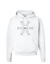 Cute Snowflake Christmas Hoodie Sweatshirt-Hoodie-TooLoud-White-Small-Davson Sales