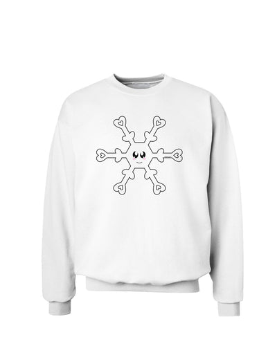 Cute Snowflake Christmas Sweatshirt-Sweatshirts-TooLoud-White-Small-Davson Sales