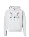 Cute Snowman and Snowwoman Couple Hoodie Sweatshirt by TooLoud-Hoodie-TooLoud-White-Small-Davson Sales