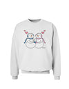 Cute Snowman and Snowwoman Couple Sweatshirt by TooLoud-Sweatshirts-TooLoud-White-Small-Davson Sales