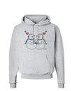 Cute Snowman Couple Hoodie Sweatshirt by TooLoud-Hoodie-TooLoud-AshGray-Small-Davson Sales