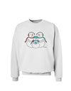 Cute Snowman Family with Boy Sweatshirt by TooLoud-Sweatshirts-TooLoud-White-Small-Davson Sales