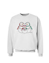 Cute Snowman Family with Girl Sweatshirt by TooLoud-Sweatshirts-TooLoud-White-Small-Davson Sales