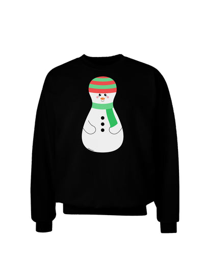 Cute Snowman Matryoshka Nesting Doll - Christmas Adult Dark Sweatshirt-Sweatshirts-TooLoud-Black-Small-Davson Sales