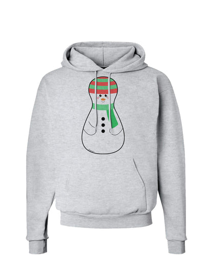 Cute Snowman Matryoshka Nesting Doll - Christmas Hoodie Sweatshirt-Hoodie-TooLoud-AshGray-Small-Davson Sales