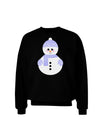 Cute Snowman With Hat and Scarf Christmas Adult Dark Sweatshirt-Sweatshirts-TooLoud-Black-Small-Davson Sales