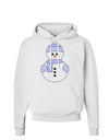 Cute Snowman With Hat and Scarf Christmas Hoodie Sweatshirt-Hoodie-TooLoud-White-Small-Davson Sales