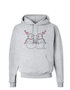 Cute Snowwoman Couple Hoodie Sweatshirt by TooLoud-Hoodie-TooLoud-AshGray-Small-Davson Sales