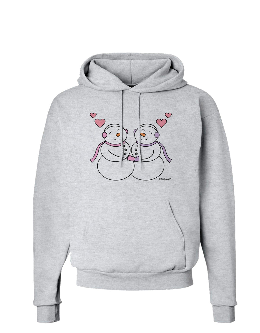 Cute Snowwoman Couple Hoodie Sweatshirt by TooLoud-Hoodie-TooLoud-White-Small-Davson Sales